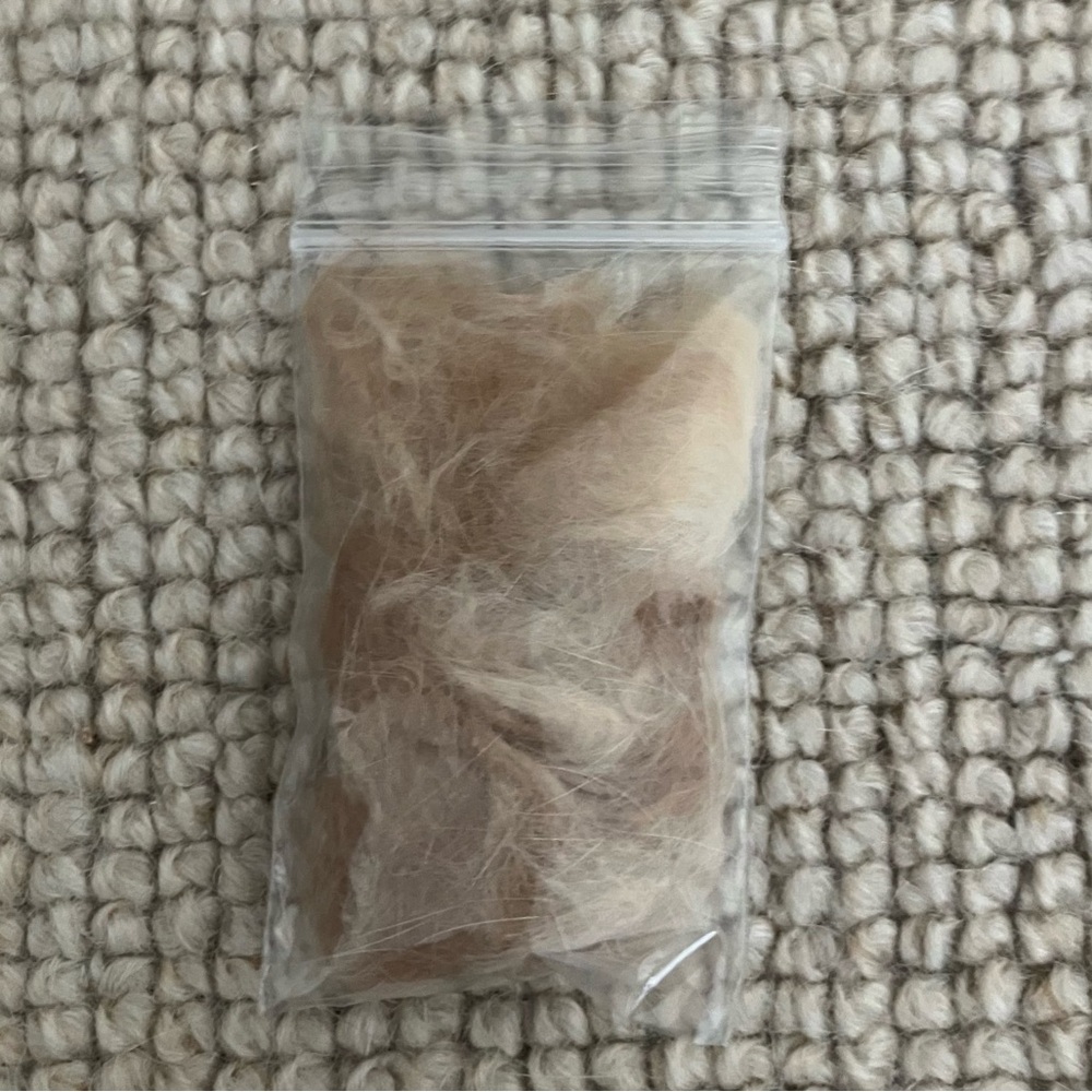 Naturally Shed Orange Cat Hair